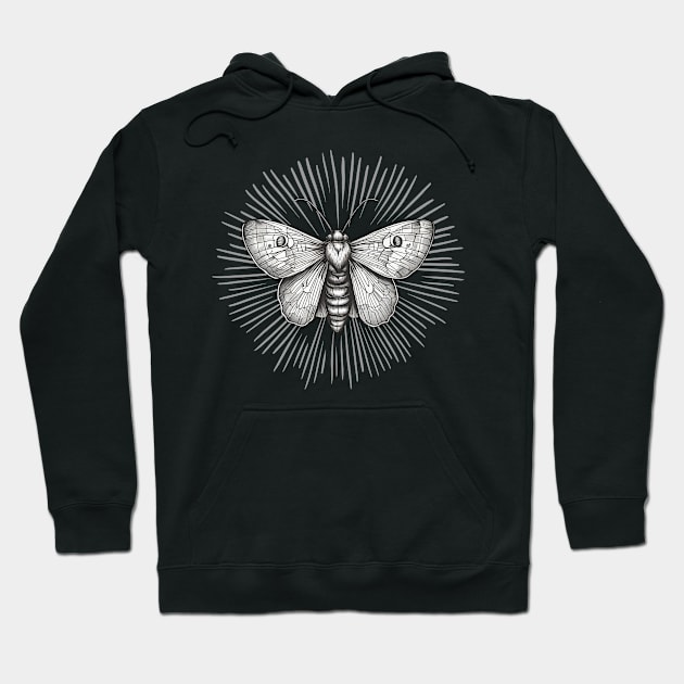 Moth, drawn to the light Hoodie by SWITPaintMixers